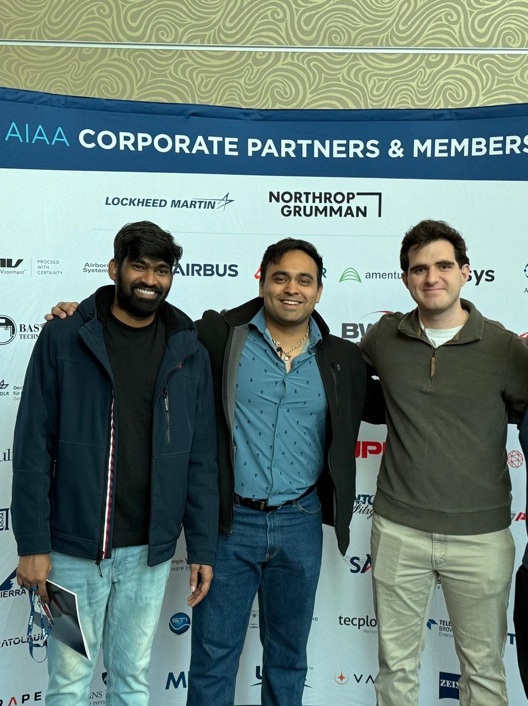 JivaJet team presenting plasma-thruster research at AIAA SciTech 2025 in Orlando, Florida